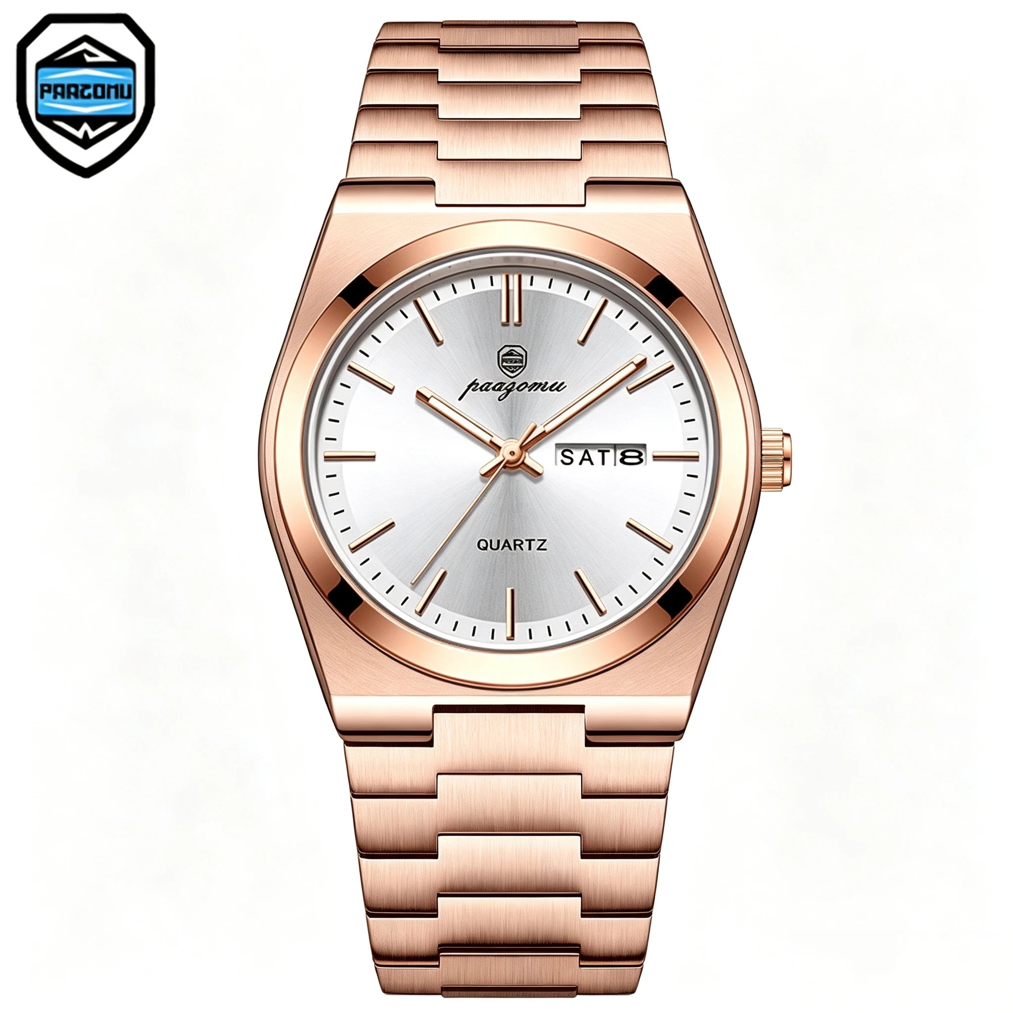 VAREL Brand Luxury Men's Watches Men's Fashion Stainless Steel Quartz Watch