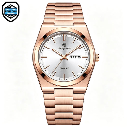 VAREL Brand Luxury Men's Watches Men's Fashion Stainless Steel Quartz Watch