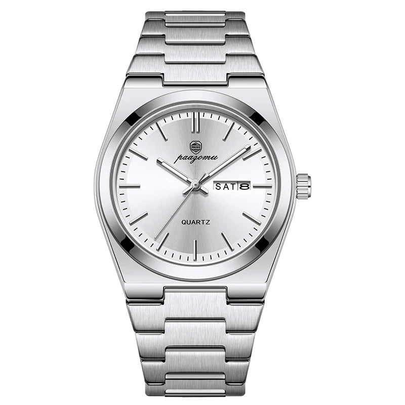 VAREL Brand Luxury Men's Watches Men's Fashion Stainless Steel Quartz Watch