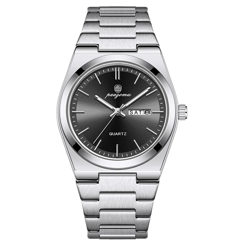 VAREL Brand Luxury Men's Watches Men's Fashion Stainless Steel Quartz Watch