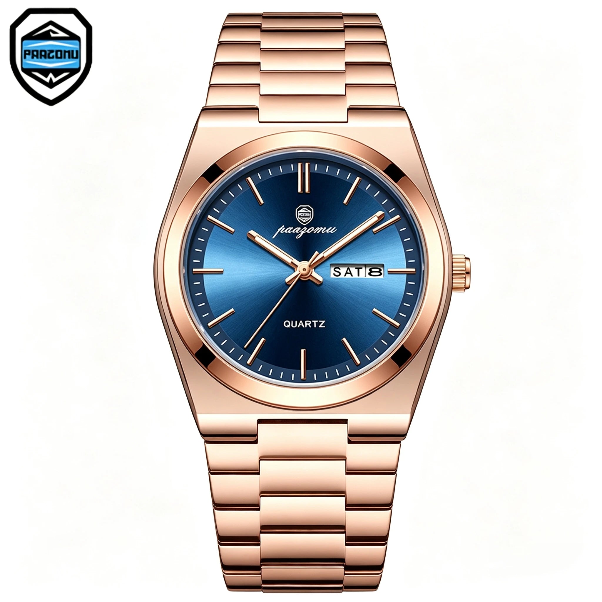 VAREL Brand Luxury Men's Watches Men's Fashion Stainless Steel Quartz Watch