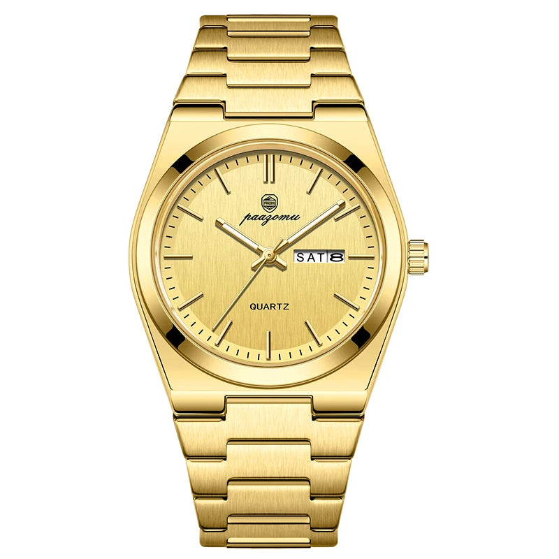 VAREL Brand Luxury Men's Watches Men's Fashion Stainless Steel Quartz Watch